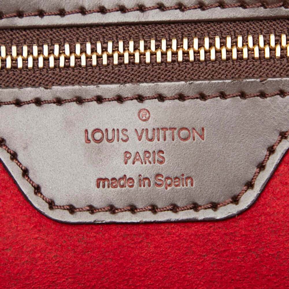 LOUIS VUITTON Authentic Brown Damier Leather Tote Bag - Picture 12 of 12
